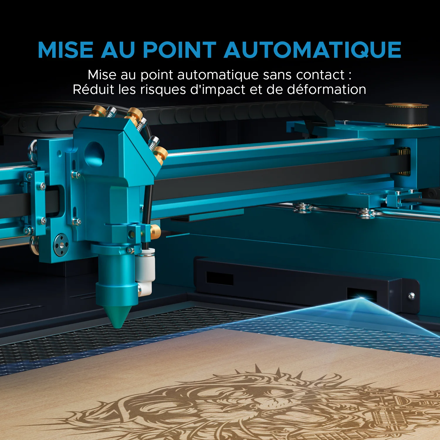 100W Graveur et découpeur laser CO2 avec 700X500mm Zone de Travail, Autofocus |  Pronto-35X - Image 12