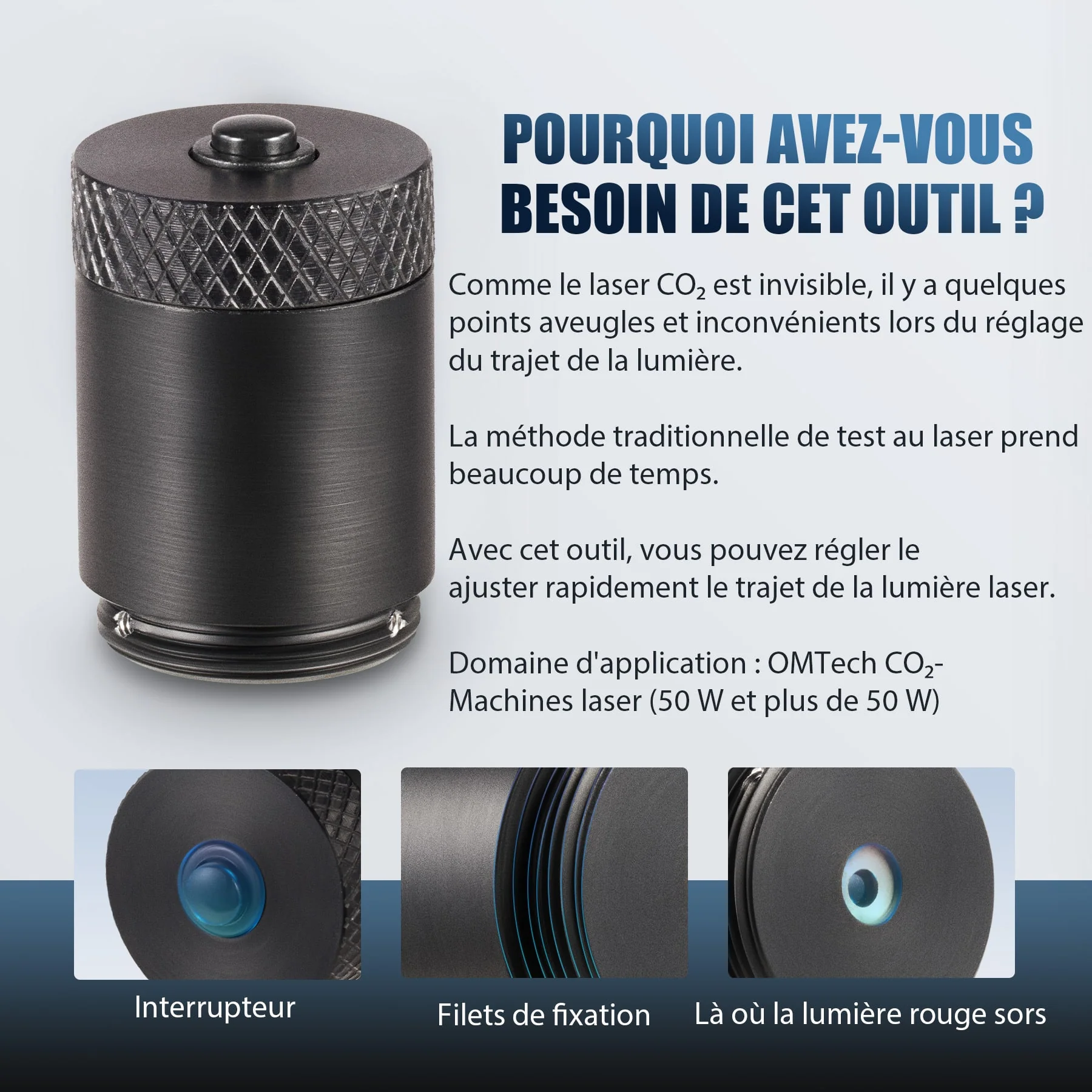 Alignement Laser pour les Graveurs au laser CO2 de 50W-130W - Image 7